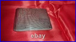 Vintage silver cigarette case Europe 1920-1940 Art Deco 900