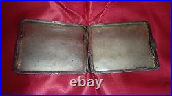 Vintage silver cigarette case Europe 1920-1940 Art Deco 900