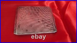 Vintage silver cigarette case Europe 1920-1940 Art Deco 900