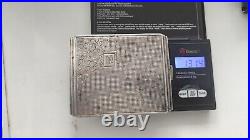 Vintage silver cigarette case Europe 1920-1940 Art Deco 900