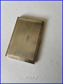 Vintage sterling silver cigarette case