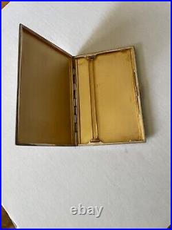 Vintage sterling silver cigarette case