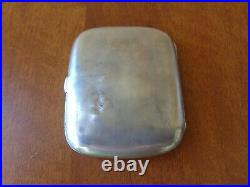 Vtg Antique Art Nouveau Style German Cigarette Case Box Holder Marked Silver 800