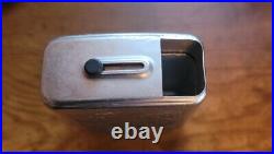 Vtg Park Industries Aluminum Slide Top Cigarette Case & Matching Zippo Lighter