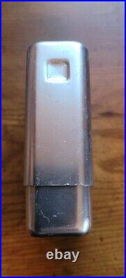 Vtg Park Industries Aluminum Slide Top Cigarette Case & Matching Zippo Lighter