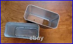 Vtg Park Industries Aluminum Slide Top Cigarette Case & Matching Zippo Lighter