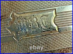 Vtg Sterling Silver Elgin USA Cigarette Holder Case 114.82g Monogrammed