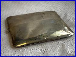 Vtg Sterling Silver Elgin USA Cigarette Holder Case 114.82g Monogrammed