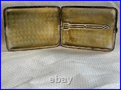 Vtg Sterling Silver Elgin USA Cigarette Holder Case 114.82g Monogrammed