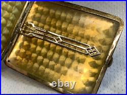 Vtg Sterling Silver Elgin USA Cigarette Holder Case 114.82g Monogrammed