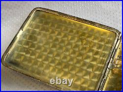 Vtg Sterling Silver Elgin USA Cigarette Holder Case 114.82g Monogrammed