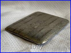 Vtg Sterling Silver Elgin USA Cigarette Holder Case 114.82g Monogrammed