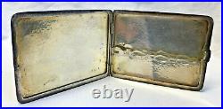 Vtg Sterling Silver Slim Cigarette Case 116.31 Grams Smoking Accessory Tobacco