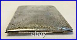 Vtg Sterling Silver Slim Cigarette Case 116.31 Grams Smoking Accessory Tobacco