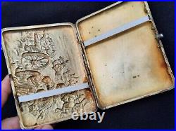 WW1 Antique 1910s Russian Cigarette Case Silver 84 Sterling Vintage Weight 303gr