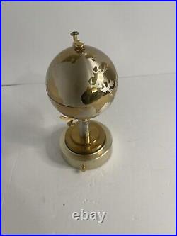 World Globe Cigarette Dispenser Gold Tone Mid Century Vintage