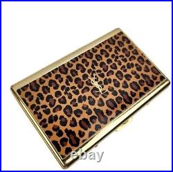 YSL Vintage Rare Gold Plated Jungle Cigarette Case