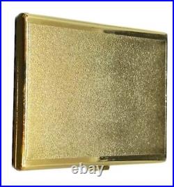 YSL Vintage Rare Gold Plated Jungle Cigarette Case