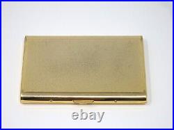 YVES SAINT LAURENT YSL Logo Vintage Cigarette Holder Card Case Gold Black Red