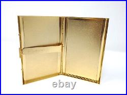 YVES SAINT LAURENT YSL Logo Vintage Cigarette Holder Card Case Gold Black Red